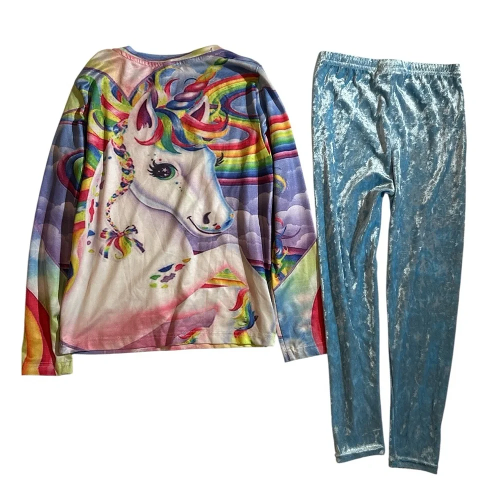 NWOT/EUC girls whimsical Unicorn long sleeve pant sets 6/6x